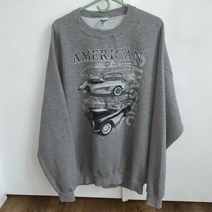 Vintage Jerzees crewneck American Classic Sports Car Sweatshirt size 2XL